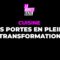 Cadre ou pas cadre, la porte de cuisine évolue